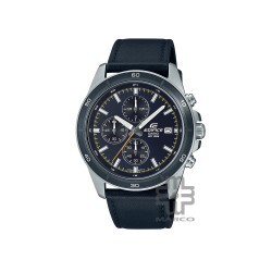 Casio Edifice EFR-526L-2CV Black Leather Band Men Watch