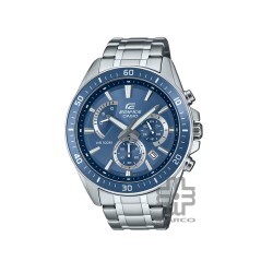 Casio Edifice EFR-552D-2AV Silver Stainless Steel Band Men Watch