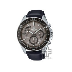 Casio Edifice EFR-552L-5AV Black Leather Band Men Watch