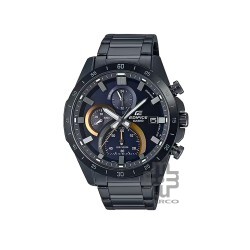 Casio Edifice EFR-571DC-2AV Black Stainless Steel Band Men Watch