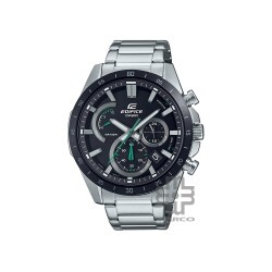 Casio Edifice EFR-573DB-1AV Silver Stainless Steel Band Men Watch