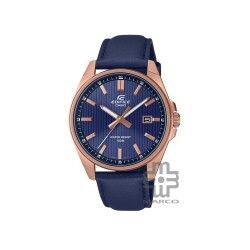 Casio Edifice EFV-150CL-2AV Navy Blue Leather Band Men Watch