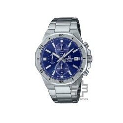 Casio Edifice EFV-640D-2AV Silver Stainless Steel Band Men Watch