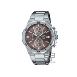 Casio Edifice EFV-640D-5AV Silver Stainless Steel Band Men Watch