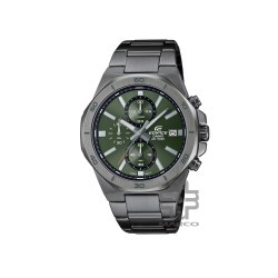 Casio Edifice EFV-640DC-3AV Grey Stainless Steel Band Men Watch