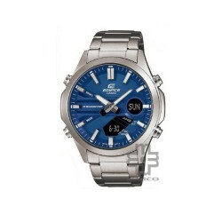 Casio Edifice EFV-C120D-2A Silver Stainless Steel Band Men Watch