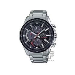 Casio Edifice EQS-900DB-1AV Silver Stainless Steel Band Men Watch 