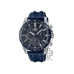 Casio Edifice EQS-930BL-2AV Blue Leather Band Men Watch