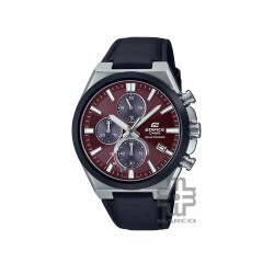 Casio Edifice EQS-950BL-5AV Black Genuine Leather Band Men Watch