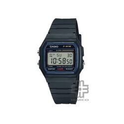 Casio General F-91W-1S Black Resin Band Men Watch / Women Watch / Youth Watch