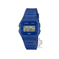 Casio General F-91WB-2A1 Blue Bio-Based Resin Band Men Watch / Women Watch / Youth Watch