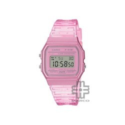 Casio General F-91WS-4 Digital Pink Resin Band Men Watch / Women Watch / Youth Watch