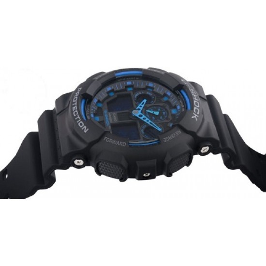 Casio G-Shock GA-100-1A2 Black Resin Band Men Sports Watch