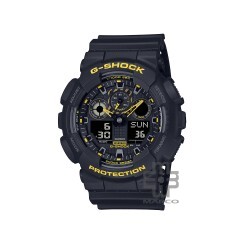 Casio G-Shock Caution Yellow Series GA-100CY-1A Black Resin Band Men Sports Watch