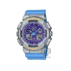 Casio G-Shock Euphoria Series GA-100EU-8A2 Blue Resin Band Men Sports Watch