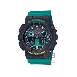 Casio G-Shock Mix Tape Series GA-100MT-1A3 Green Resin Band Men Sports Watch