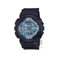 Casio G-Shock GA-110CD-1A2 Black Resin Band Men Sports Watch