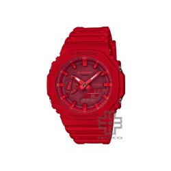 Casio G-Shock GA-2100-4A Red Resin Band Men Watch