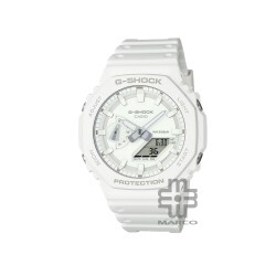 Casio G-Shock Tone-On-Tone Series GA-2100-7A7 White Bio-Based Resin Band Men Sport Watch