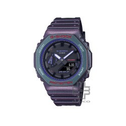 Casio G-Shock Aim High Series GA-2100AH-6A Purple Resin Band Men Sports Watch