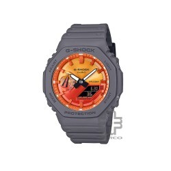 Casio G-Shock Flame Inside GA-2100FL-8A Grey Resin Band Men Sport Watch