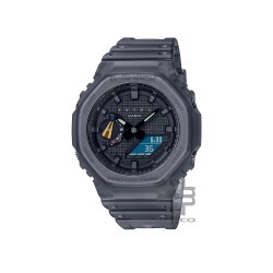 Casio G-Shock x FUTUR GA-2100FT-8A Grey Translucent Resin Band Men Sport Watch