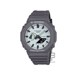 Casio G-Shock Hidden Glow Series GA-2100HD-8A Gray Bio-Based Resin Band Men Sport Watch