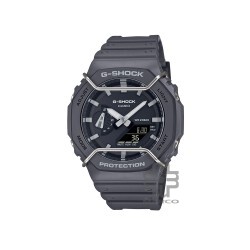 Casio G-Shock Tone On Tone Series GA-2100PTS-8A Gray Resin Band Men Sport Watch