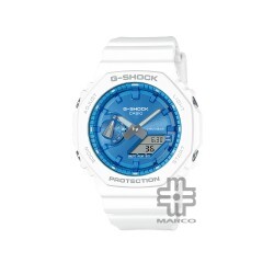 Casio G-Shock Seasonal Collection 2023 GA-2100WS-7A White Resin Band Men Sports Watch