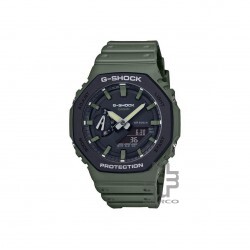 Casio G-Shock GA-2110SU-3A Army Green Resin Band Men Sports Watch