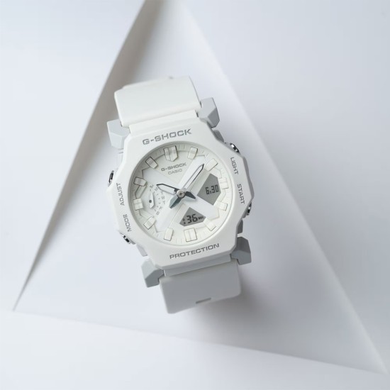 Casio G-Shock GA-2300-7A White Resin Band Men Sport Watch