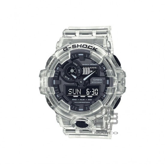 Casio G-Shock GA-700SKE-7A Transparent Resin Band Men Sports Watch