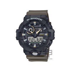 Casio G-Shock Two-Tone Utility Series GA-710TU-1A3 Green Resin Band Men Sports Watch