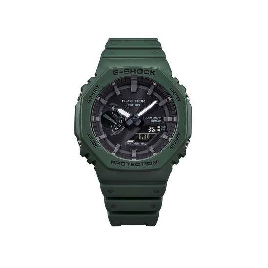 Casio G-Shock GA-B2100-3A Army Green Resin Band Men Sports Watch