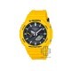 Casio G-Shock GA-B2100C-9A Yellow Resin Band Men Sports Watch