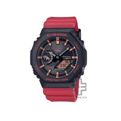 Casio G-Shock GA-B2100CD-1A4 Red Resin Band Men Sports Watch