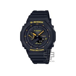 Casio G-Shock Caution Yellow Series GA-B2100CY-1A Black Resin Band Men Sports Watch