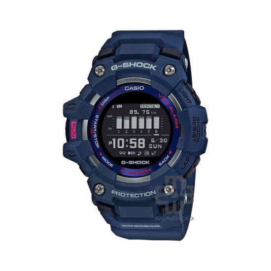 Casio G-Shock G-Squad GBD-100-2 Navy Blue Resin Band Men Sports Watch