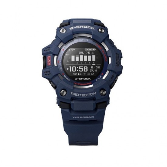 Casio G-Shock G-Squad GBD-100-2 Navy Blue Resin Band Men Sports Watch