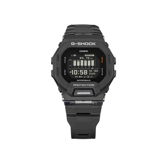 Casio G-Shock G-Squad GBD-200-1 Black Resin Band Men Sports Watch