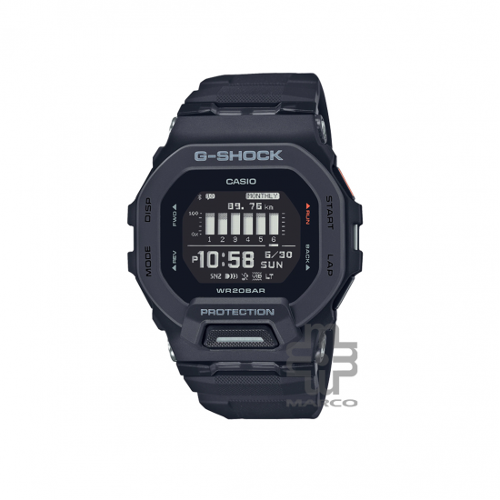 Casio G-Shock G-Squad GBD-200-1 Black Resin Band Men Sports Watch