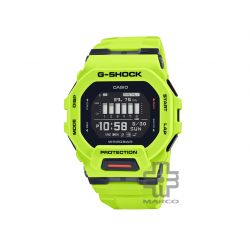 Casio G-Shock G-Squad GBD-200-9 Yellow-Green Resin Band Men Sports Watch