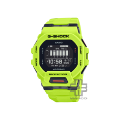 Casio G-Shock G-Squad GBD-200-9 Yellow-Green Resin Band Men Sports Watch