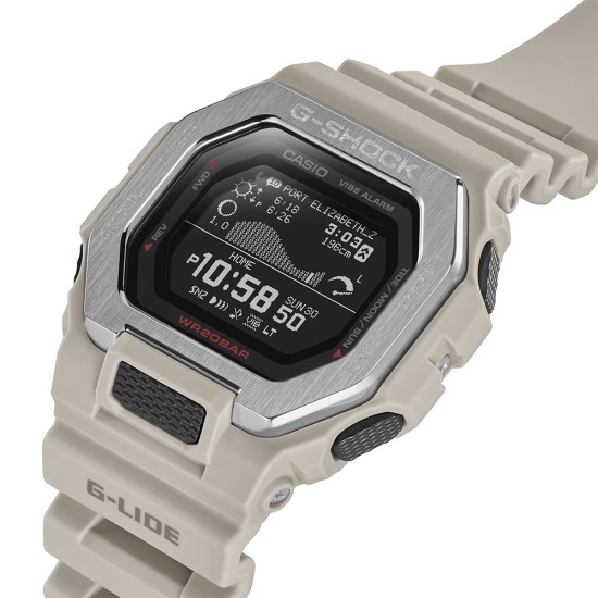 Casio G-Shock G-LIDE GBX-100-8 Beige Bio-Based Resin Band Men Sport Watch