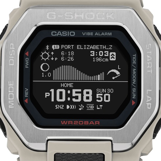 Casio G-Shock G-LIDE GBX-100-8 Beige Bio-Based Resin Band Men Sport Watch