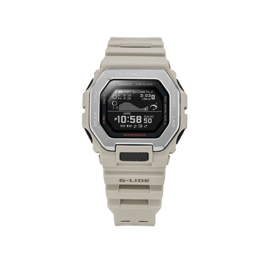 Casio G-Shock G-LIDE GBX-100-8 Beige Bio-Based Resin Band Men Sport Watch