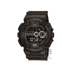 Casio G-Shock GD-100-1B Black Resin Band Men Sports Watch