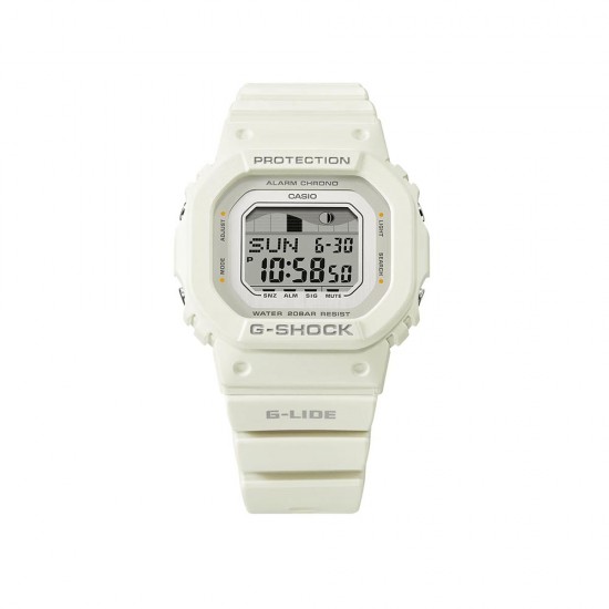 Casio G-Shock Women G-LIDE GLX-S5600-7B White Bio-Based Resin Band Sport Watch