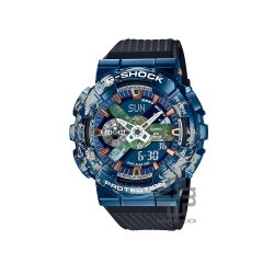 [Limited Edition] Casio G-Shock x Planet Earth GM-110EARTH-1A Black Resin Band Men Sport Watch