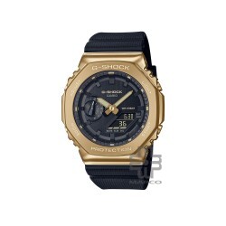 Casio G-Shock Black x Gold Series GM-2100G-1A9 Black Resin Band Men Sports Watch